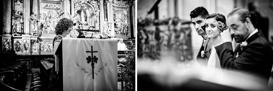 montaje de la iglesia en un reportaje de boda fotografo de bodas en guipuzcoa